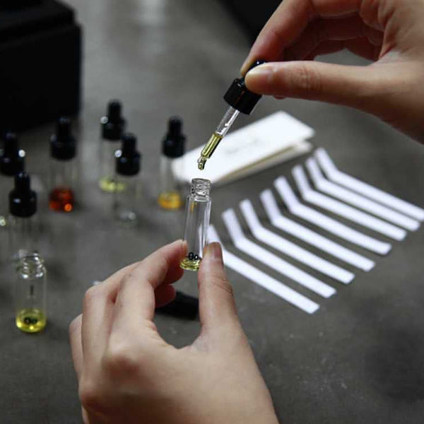 Perfume Mixology Kit in use